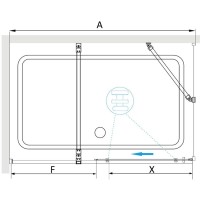 Душевой уголок RGW 120х100х195 см TO-48B TO-18B + Z-18B Прямоуг., Чёрный, Прозрачное, 6 мм Easy Clean (41074820-14)