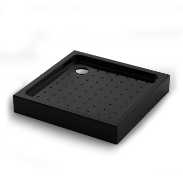 Душевой поддон Veconi Tezeo acrylic TZ-52B, 800x800x150, акрил, черный
