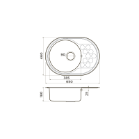 Кухонная мойка Omoikiri Kasumigaura 65-IN нерж. сталь/нержавеющая сталь