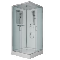 Душевая кабина Niagara Premium NG-6002-01Q (100х100х210) низкий поддон(16 см),стекло прозрачное,4 места