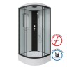 Душевая кабина Niagara Classic NG-6702-14 (100х100х215) средний поддон(26см),черный,стекло прозрачное,4 места