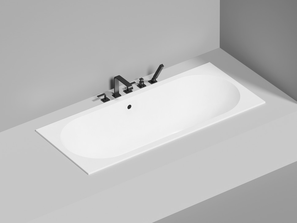 Ванна встраиваемая ORNELLA AXIS 170x75 покраска по RAL полностью S-Sense Глянцевое 103413GF