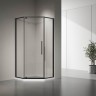 Душевой угол Veconi Rovigo RV-35B, 900х900х1950 черный, стекло прозрачное