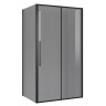 Душевое ограждение Niagara Nova NG-85-13TB-TB90-34 (130х90х195) прямоугольник,черный матовый,дверь раздвижная,стекло тонированное,2 места