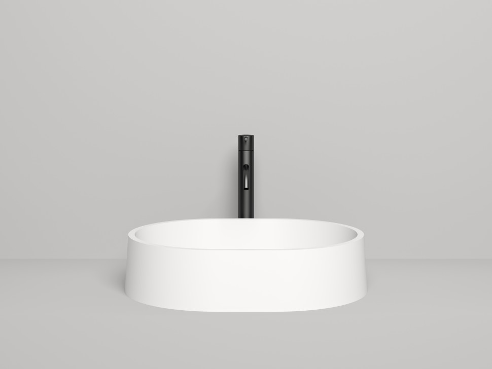 Раковина накладная GLORIA 10   покраска по RAL полностью 560х440х125 S-Stone Матовое