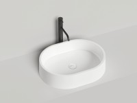 Раковина накладная GLORIA 10   покраска по RAL полностью 560х440х125 S-Stone Матовое