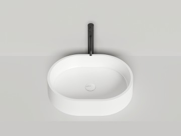 Раковина накладная GLORIA 10 покраска по RAL полностью 560х440х125 S-Stone Матовое