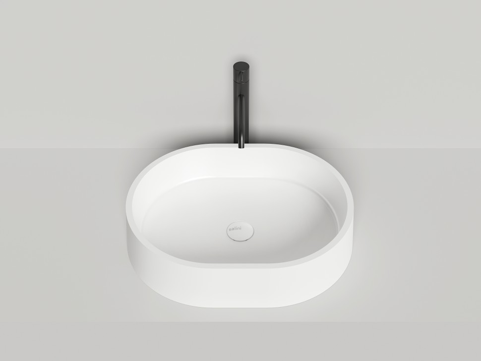 Раковина накладная GLORIA 10   покраска по RAL полностью 560х440х125 S-Stone Матовое