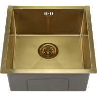 Мойка D4545HG MELANA ProfLine 1,2/220 ЗОЛОТО врезная квадратная D4545HG