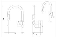 Смеситель OULIN OL-8018 OL - 8018 Black