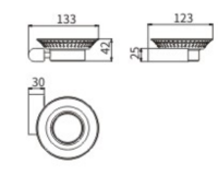 Мыльница стекло 63104