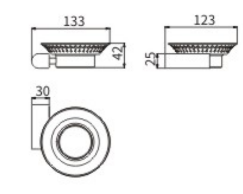 Мыльница стекло 63104