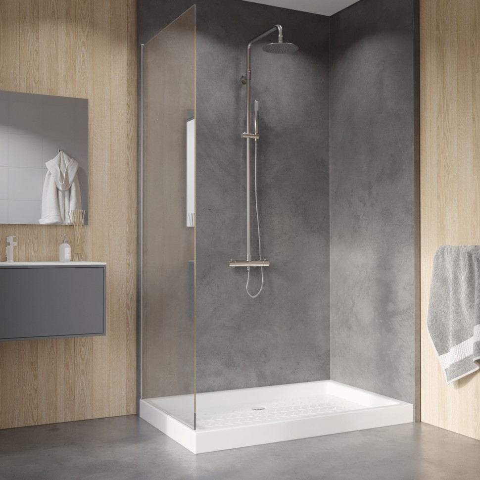 Поддон для душа прямоугольный керамический RGW CR (800x1400)