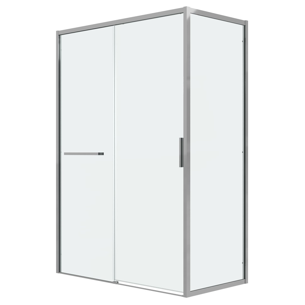 Душевое ограждение Grossman Style 100.K33.05.110.10.00-200.K33.05.80.10.00 (110х80х195) раздвижная,хром,стекло прозрачное,2 места