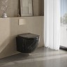 Унитаз подвесной безободковый MILLEAU Vortex N MYL038BMAB с микролифтом (матовый черный мрамор)