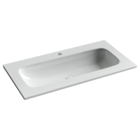 Раковина накладная мебельная CERAMICANOVA Grace прямоугольная 910x457x137 с отверстием под смеситель цвет белый CN7019