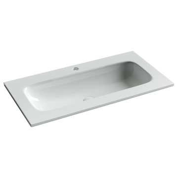 Раковина накладная мебельная CERAMICANOVA Grace прямоугольная 910x457x137 с отверстием под смеситель цвет белый CN7019