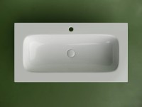 Раковина накладная мебельная CERAMICANOVA Grace прямоугольная 910x457x137 с отверстием под смеситель цвет белый CN7019