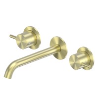 Смеситель ABBER Wasser Kreis 316 AF81123BG-L для раковины скрытого монтажа, брашированное светлое золото