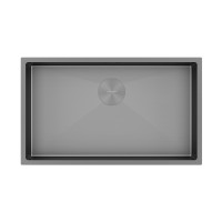 Мойка нерж. сталь NEXT 74 UNI, PM217444-GM-M, матовая вороненая сталь, 740х440мм, Paulmark 1,2мм