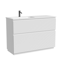 Тумба напольная SANCOS Folk Floor левая 1190х445х850, c двумя ящиками оснащенными доводчиками, Bianco, арт.FL120FLW