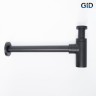 Сифон для раковины Gid G-74BL 75503S черный матовый