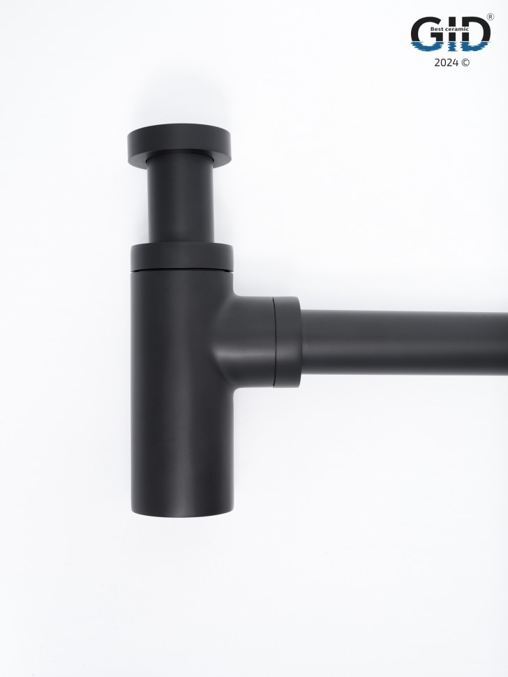 Сифон для раковины Gid G-74BL 75503S черный матовый