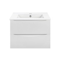 База под керамическую раковину Mia 700 подвесная, 2 выкатных ящика soft close, G.White