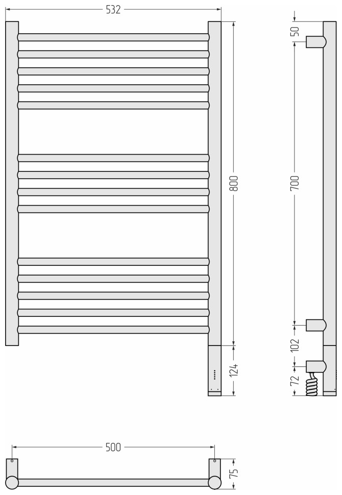 Богема 3.1 прямая 800х500 МЭМ правый