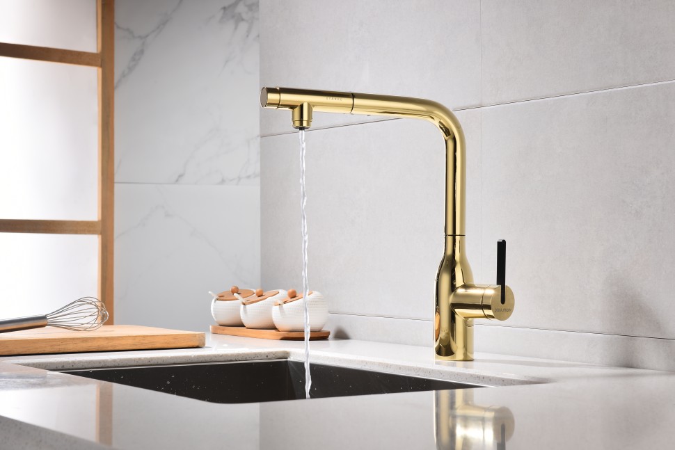 Смеситель для кухни Viper, золото, Vi213105-G, Starke-Paulmark