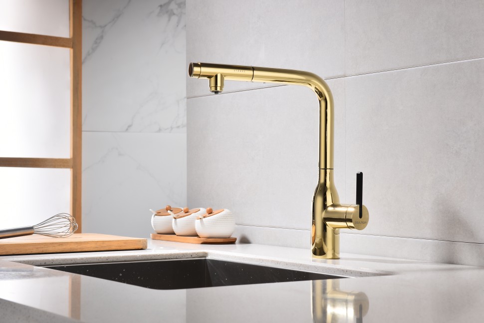 Смеситель для кухни Viper, золото, Vi213105-G, Starke-Paulmark