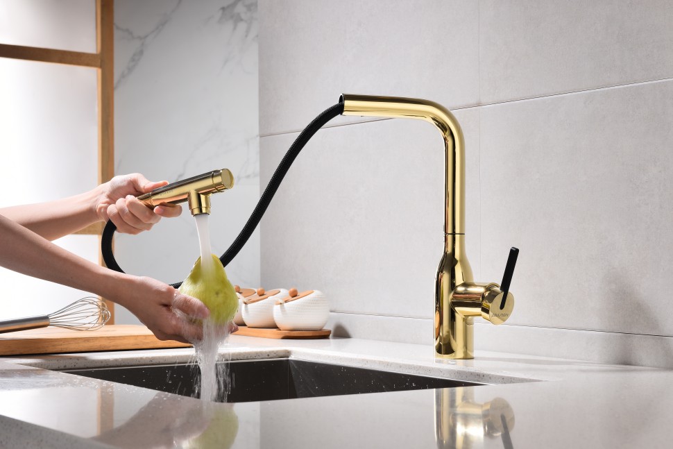 Смеситель для кухни Viper, золото, Vi213105-G, Starke-Paulmark