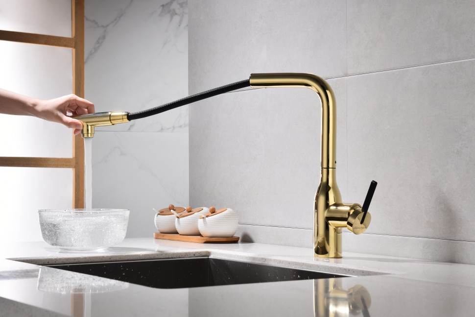 Смеситель для кухни Viper, золото, Vi213105-G, Starke-Paulmark