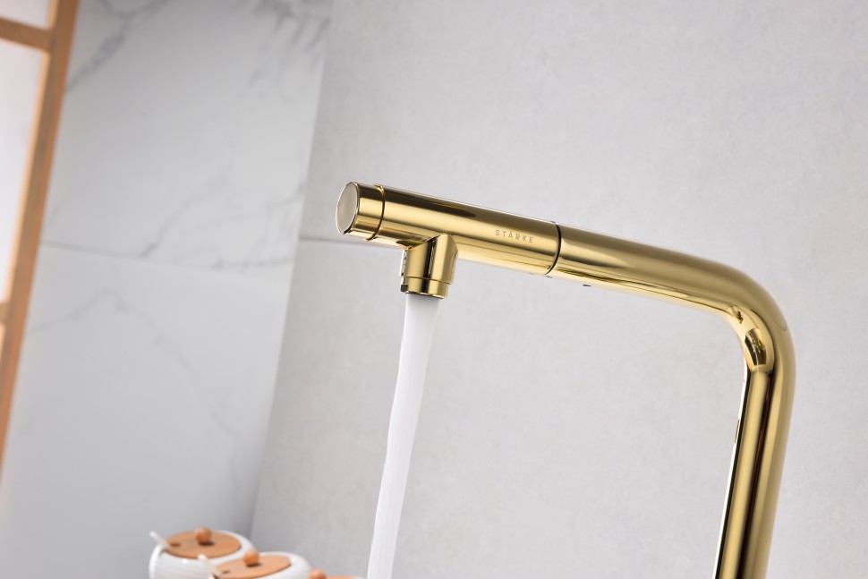 Смеситель для кухни Viper, золото, Vi213105-G, Starke-Paulmark