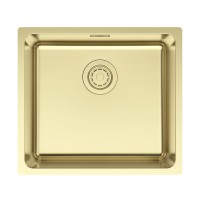 Мойка YUNI 49 UNI, нерж. сталь, YU49-LG, светлое золото, 490х440мм, Paulmark