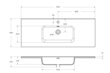 Керамическая раковина BelBagno BB1200ETL