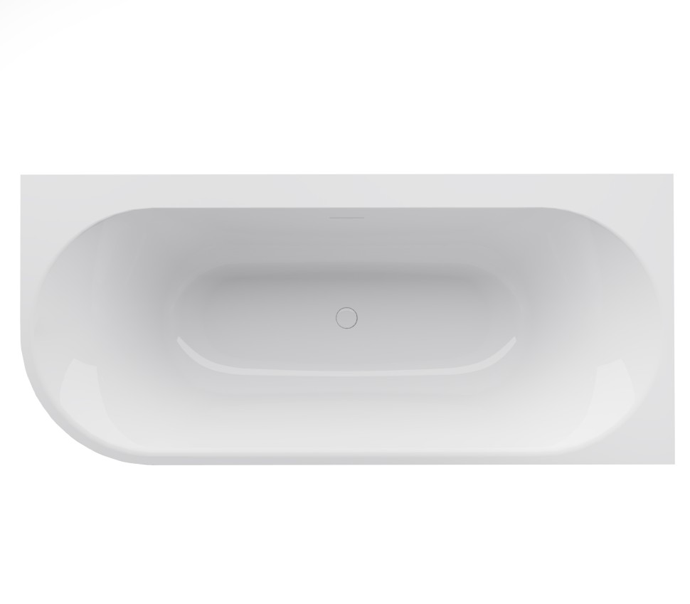 Ванна акриловая Vincea VBT-704-1800-R, 1800*800*585, цвет белый, правая, щелевой перелив, слив белый