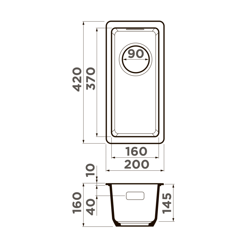 Кухонная мойка Omoikiri Kata 20-U-BE Artgranit/ваниль