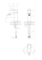Смеситель для биде CEZARES PORTA-BS1-01-W0