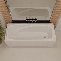 Ванна из искусственного камня FRESCA matt , 1700х750, белый, матовый