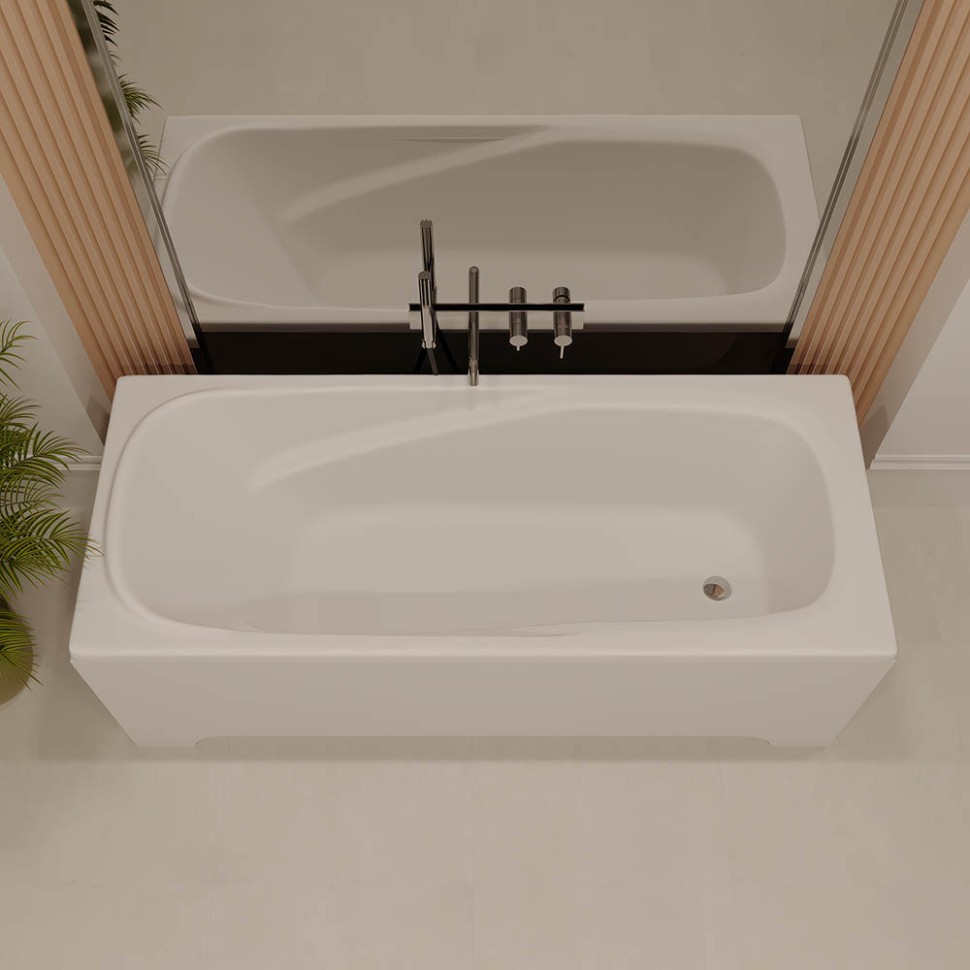 Ванна из искусственного камня FRESCA matt , 1700х750, белый, матовый