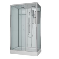 Душевая кабина Niagara Premium NG-6012-01GQL (120х80х210) низкий поддон(16 см),стекло прозрачное,5 мест