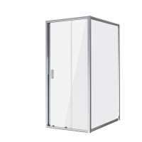 Душевое ограждение Niagara Nova NG-62-9A-A100 (90х100х195) прямоугольник,хром,двери раздвижные,стекло прозрачное,2 места