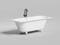 Ванна встраиваемая ORNELLA AXIS 170x75 покраска по RAL полностью S-Sense Матовое