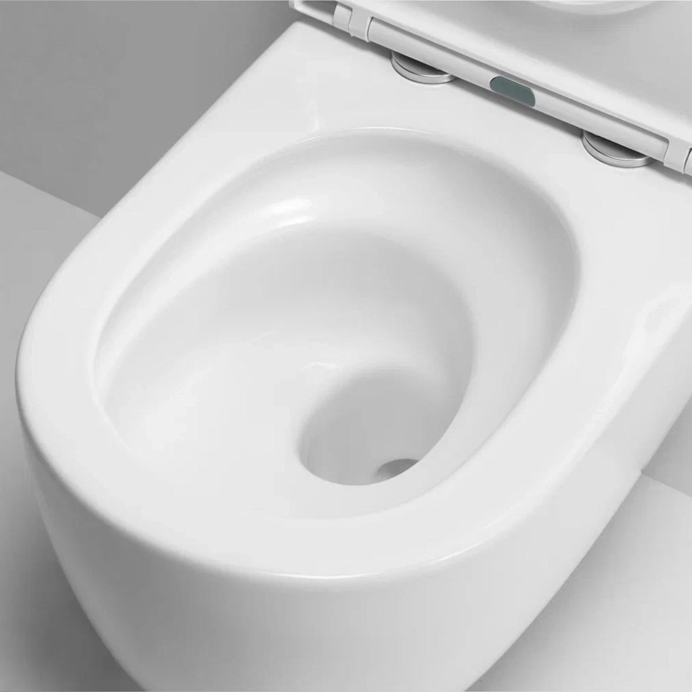 Унитаз BERGES подвесной Tornas Rimless 53 см, сиденье дюропласт Tornas Slim SO, микролифт, быстросъём