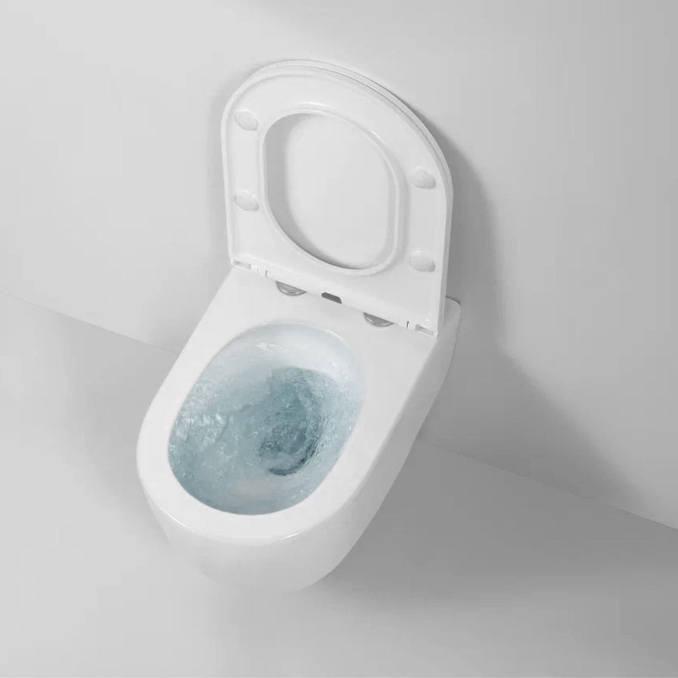 Унитаз BERGES подвесной Tornas Rimless 53 см, сиденье дюропласт Tornas Slim SO, микролифт, быстросъём