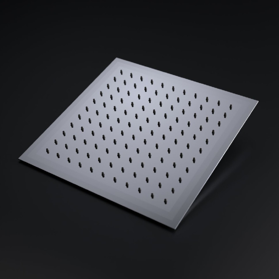 Верхний душ 3D квадратный RGW SP-82 (Хром, 250x250)