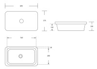 Раковина встраиваемая MILLEAU Miel MU0042A-GW (белый глянец)
