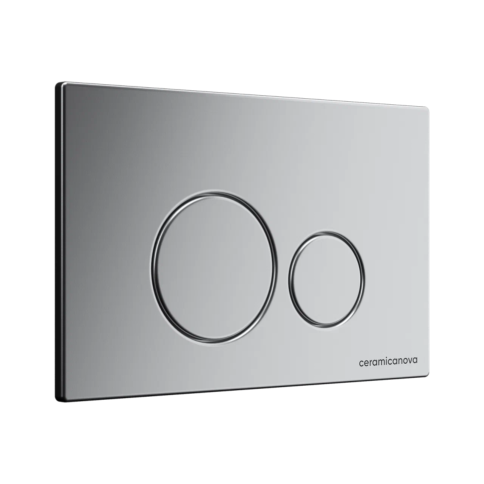 Система инсталляции для унитазов CERAMICANOVA Envision с кнопкой смыва Round цвет хром и креплениями, арт. CN1001CH