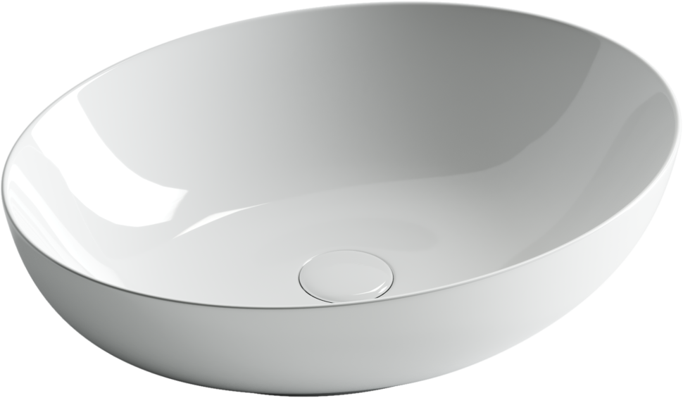 Умывальник чаша накладная овальная Element 520x395x130мм